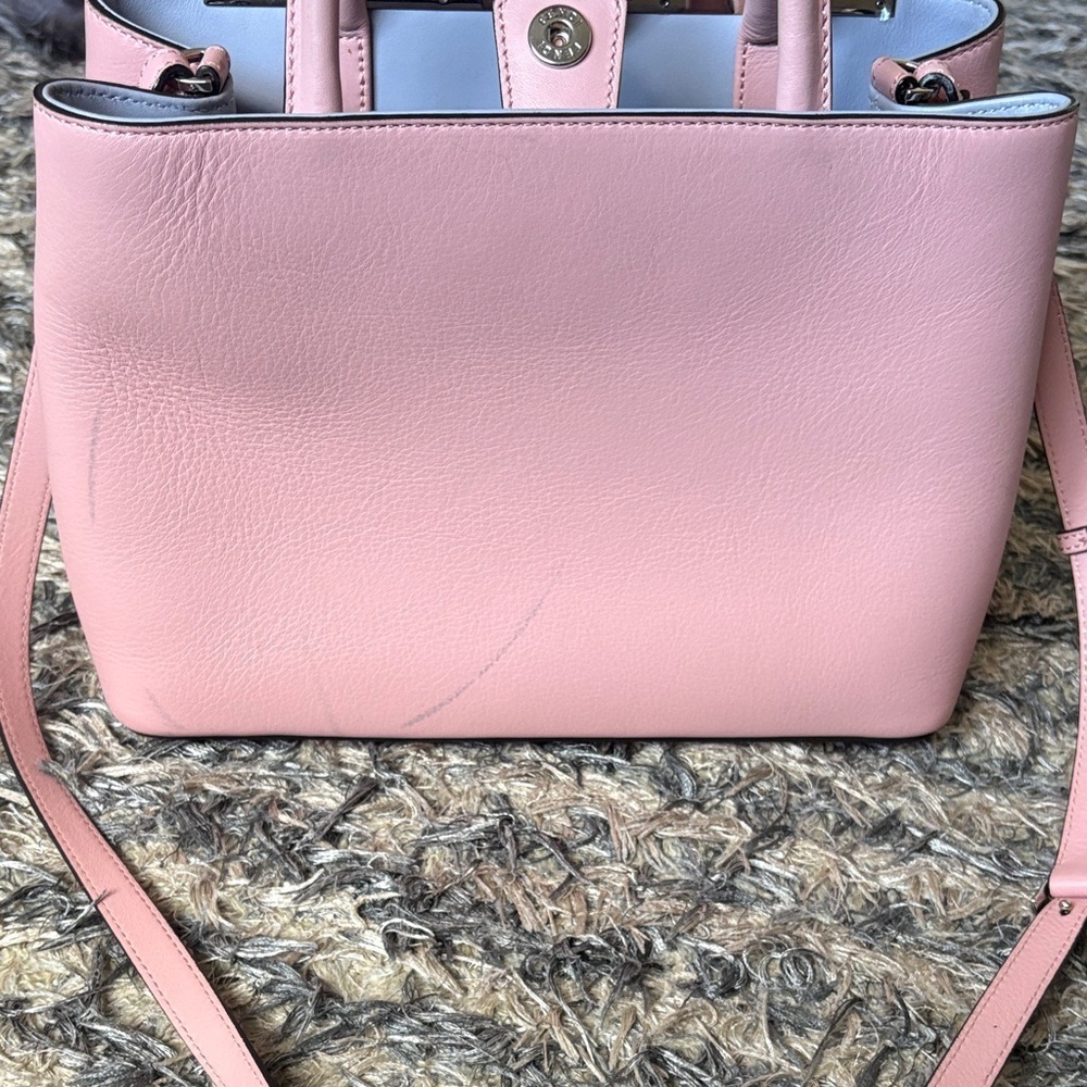 Fendi Light Pink Satchel Silver Hardware 8x11x5 - Picture 16 of 17